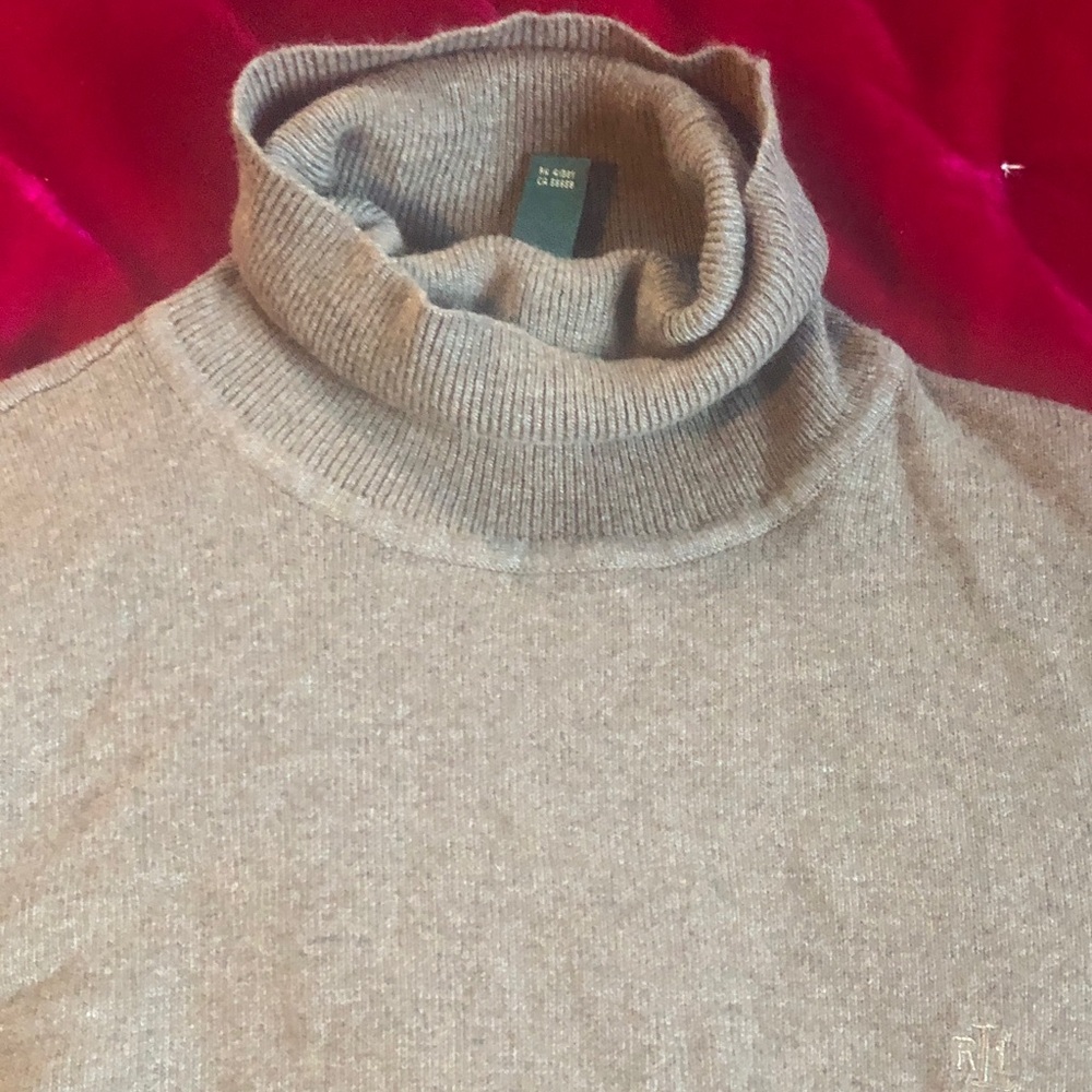 Ralph Lauren Dark Beige Turtleneck Sweater